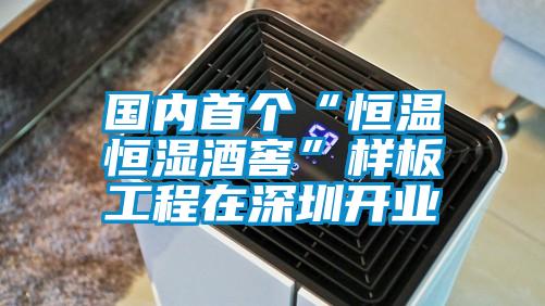 國內首個“恒溫恒濕酒窖”樣板工程在深圳開業(yè)
