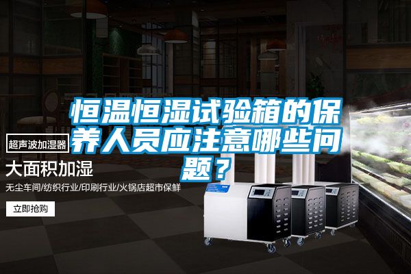 恒溫恒濕試驗(yàn)箱的保養(yǎng)人員應(yīng)注意哪些問(wèn)題？